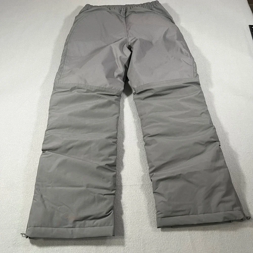 Lands End Kids squall Gray Grow A Long Ski Snow Pants sz 14 Waterproof Insulated